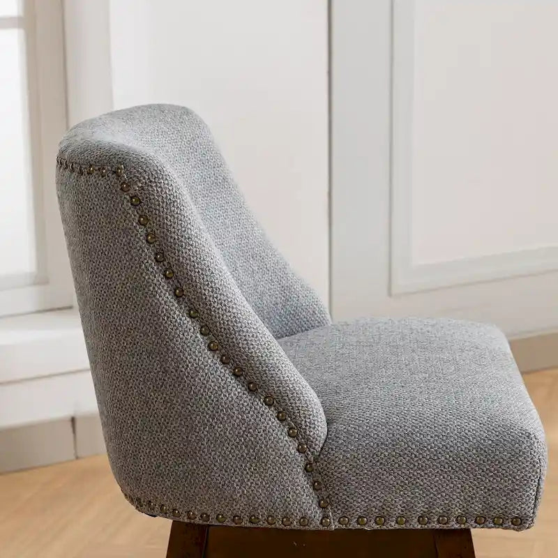 Counter Height Swivel Bar Stools with Backs, Set of 2