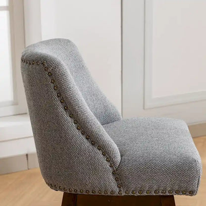 Counter Height Swivel Bar Stools with Backs, Set of 2