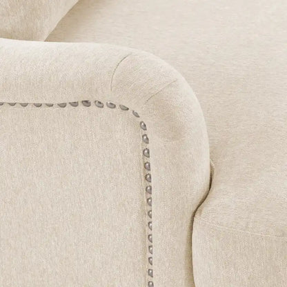 Modern Accent Chair Upholstered Solid Wood Frame with Lumbar Pillow Living Room Armchair