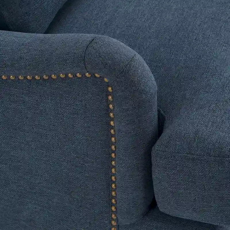 Modern Accent Chair Upholstered Solid Wood Frame with Lumbar Pillow Living Room Armchair