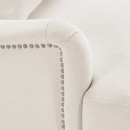 Modern Accent Chair Upholstered Solid Wood Frame with Lumbar Pillow Living Room Armchair