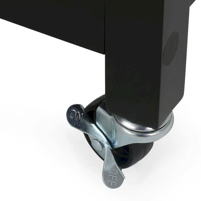 Modern White Wood Kitchen Cart with Wheels Drawers and Shelves by Christopher Knight Home