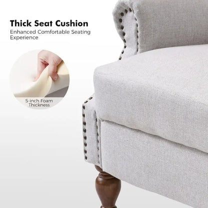 Terri Traditional Roll Arm Manual Recliner with Solid Wood Legs by HULALA HOME