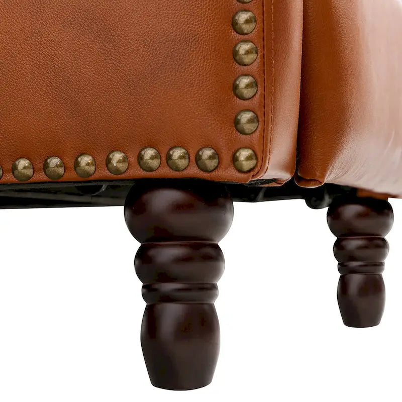 COZYMAN Leather Pushback Recliner Comfortable Living Room Chair