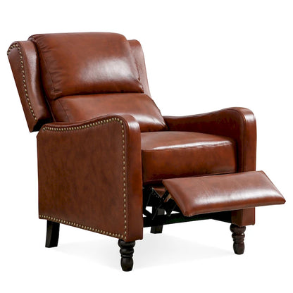 COZYMAN Leather Pushback Recliner Comfortable Living Room Chair
