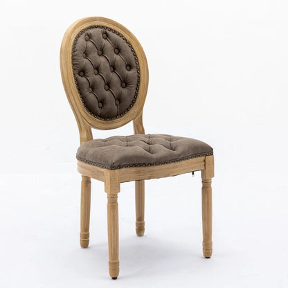 Wood Frame Dining Chair with Nailhead Trim,Set of 2