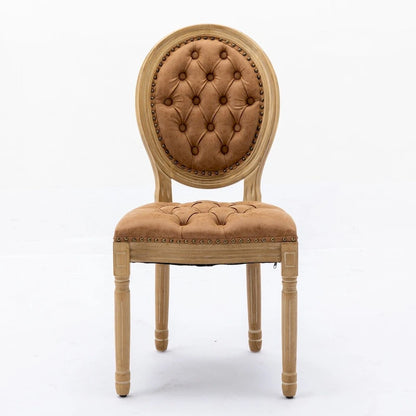 Wood Frame Dining Chair with Nailhead Trim,Set of 2