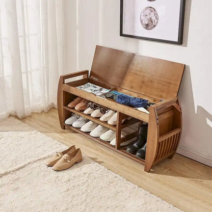 Multi-Tier Simple Shoe Rack, Shoe Changing Bench, Shoe Cabinet Combination, Multifunctional Storage Bench
