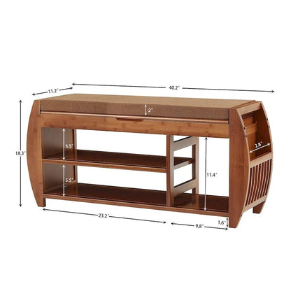 Multi-Tier Simple Shoe Rack, Shoe Changing Bench, Shoe Cabinet Combination, Multifunctional Storage Bench