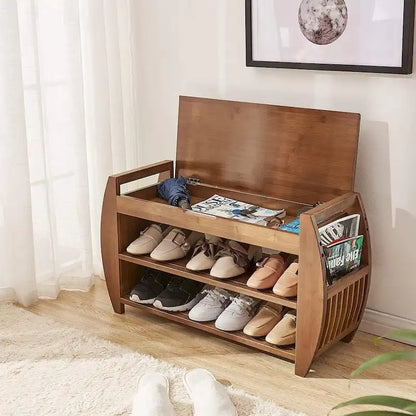 Multi-Tier Simple Shoe Rack, Shoe Changing Bench, Shoe Cabinet Combination, Multifunctional Storage Bench