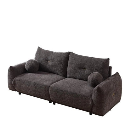 90 comfortable sofa with 2 cushions and 2 ball pillows