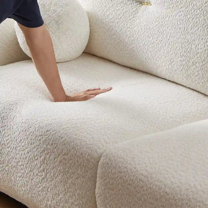90 comfortable sofa with 2 cushions and 2 ball pillows