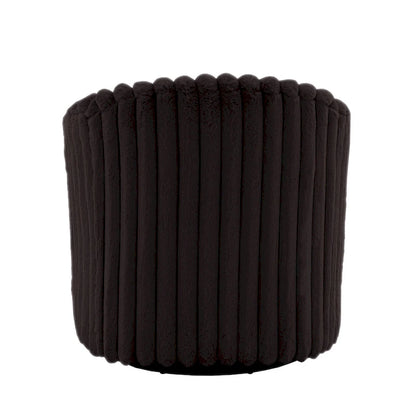 30.7W Faux Fur Upholstered Accent Chair Swivel Barrel Chair