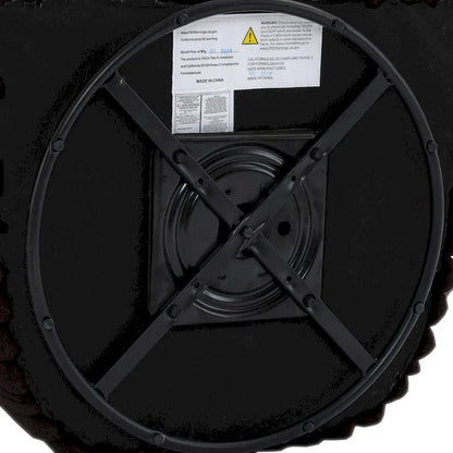 30.7W Faux Fur Upholstered Accent Chair Swivel Barrel Chair