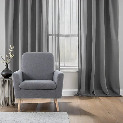 Mid-century Modern Chair Durable Wood frame Accent Chairs for Living Room Reading Chair with armrest