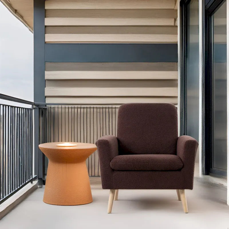 Mid-century Modern Chair Durable Wood frame Accent Chairs for Living Room Reading Chair with armrest