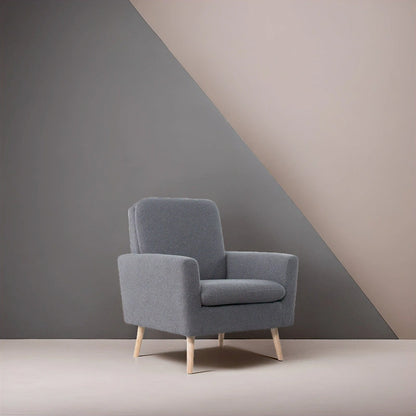 Mid-century Modern Chair Durable Wood frame Accent Chairs for Living Room Reading Chair with armrest