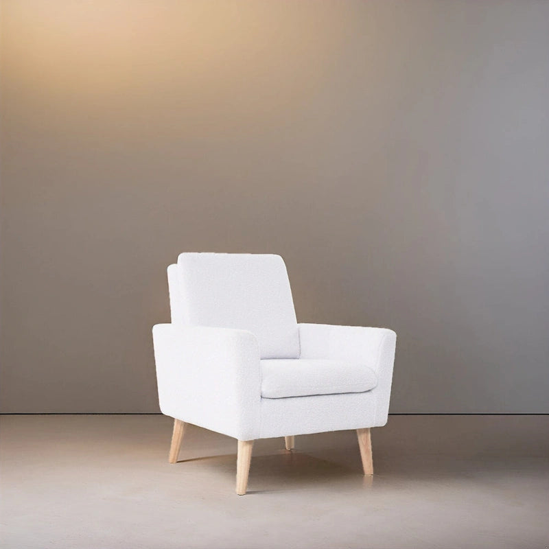 Mid-century Modern Chair Durable Wood frame Accent Chairs for Living Room Reading Chair with armrest