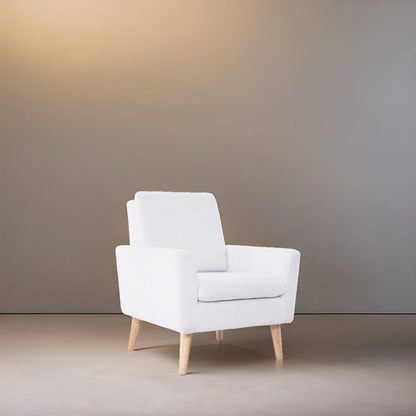 Mid-century Modern Chair Durable Wood frame Accent Chairs for Living Room Reading Chair with armrest