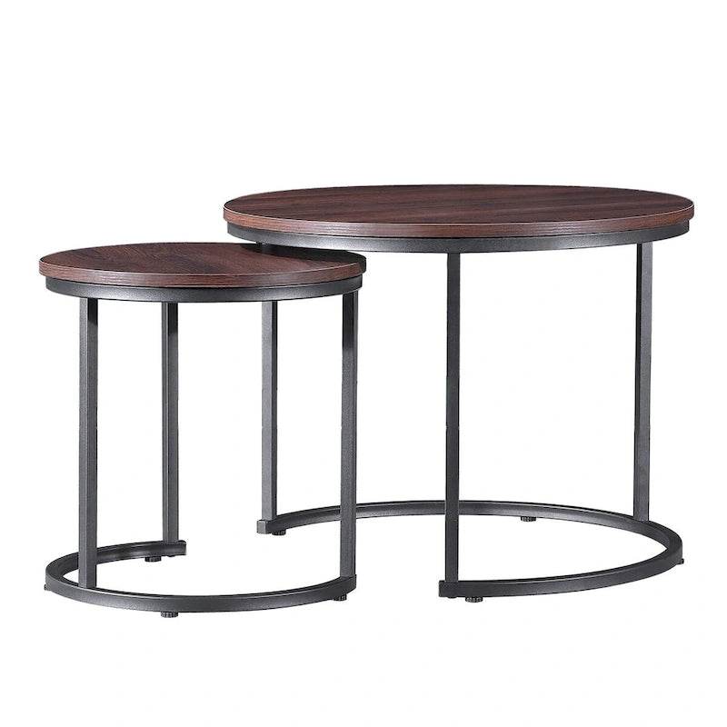 Ledel Modern 2-Piece Nesting Coffee Table Set