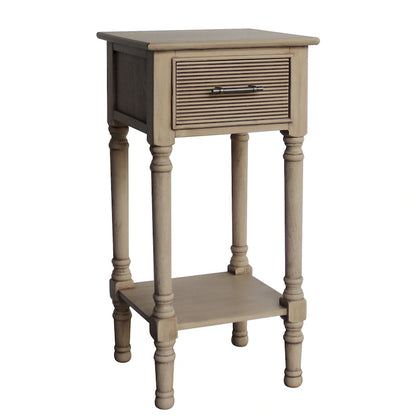 Vera French Country End Accent Table With Storage