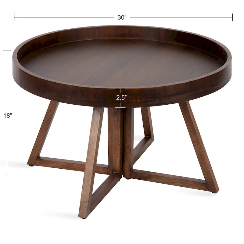 Kate and Laurel Avery 30-inch Round Coffee Table - 30 Diameter