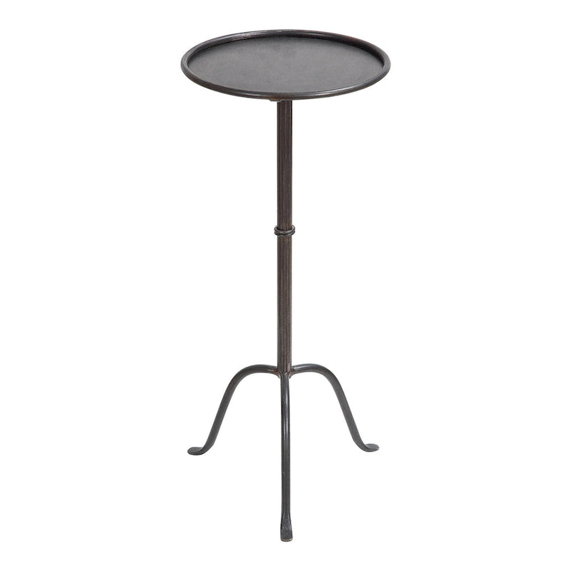 Round Metal Drink Table