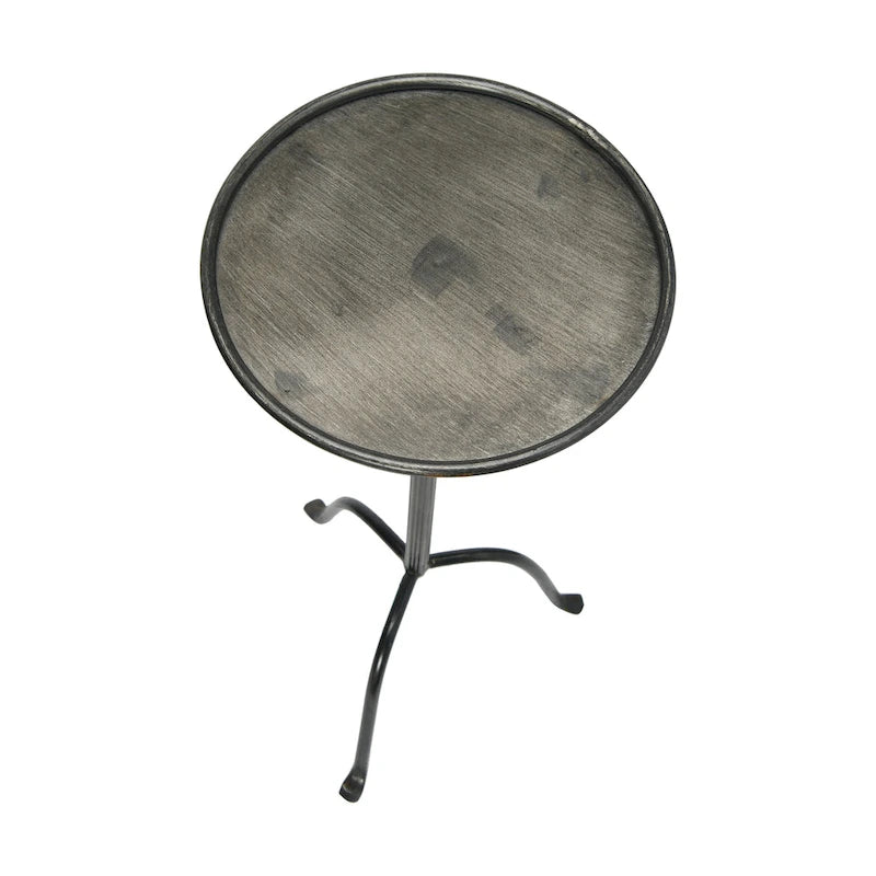 Round Metal Drink Table
