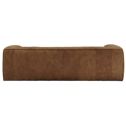Divya Outback Tan Leather Sofa by iNSPIRE Q Modern