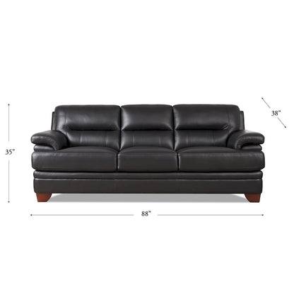 Hydeline Luxor Top Grain Leather Sofa and Loveseat Set