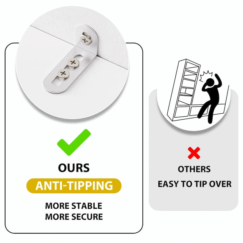 4-Piece Entertainment Wall Unit with 13 Shelves, 8 Drawers, and 2 Cabinets