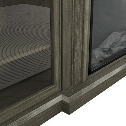 Farmhouse TV Stand with Fireplace - 70 Width -Fits up to 70 TV - 71W x 30H x 15.5D