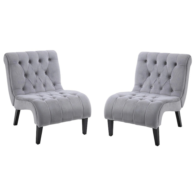 AVAWING Set of 2 Armless Accent Upholstered Lounge Chair