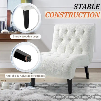 AVAWING Set of 2 Armless Accent Upholstered Lounge Chair