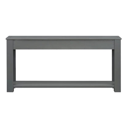 Console Table/Sofa Table with Storage Drawers and Bottom Shelf for Entryway Hallway