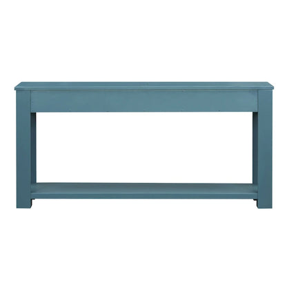 Console Table/Sofa Table with Storage Drawers and Bottom Shelf for Entryway Hallway