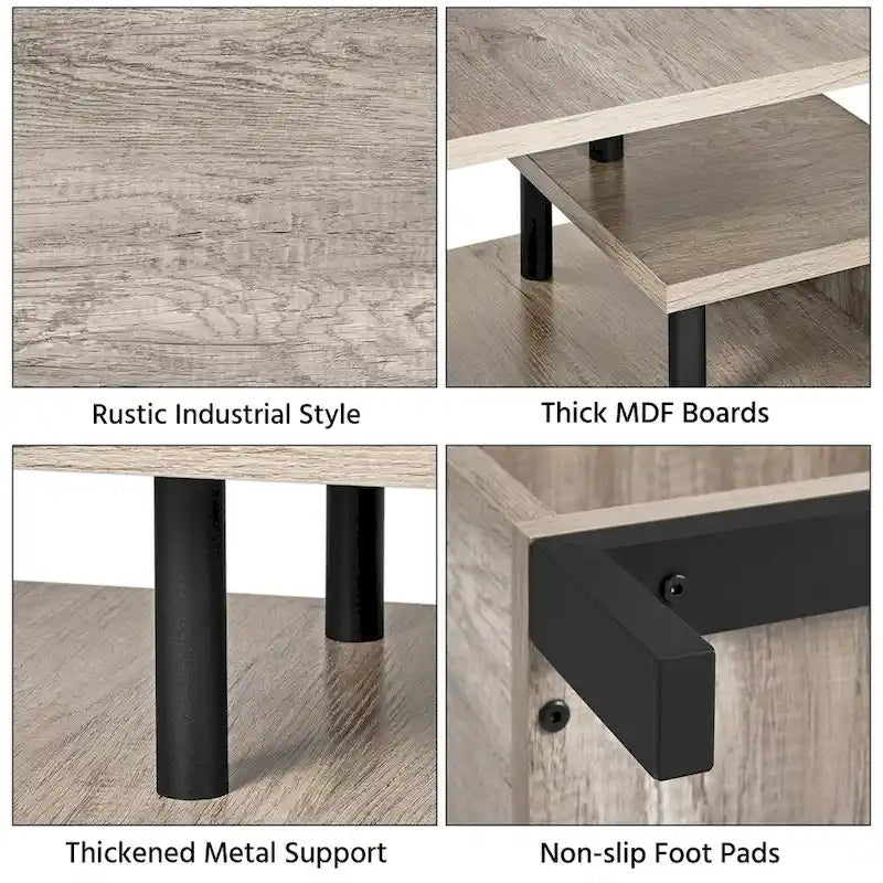 Yaheetech Wooden Small Space TV Stand for Living Room