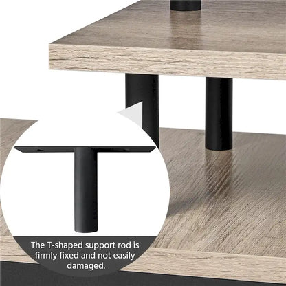 Yaheetech Wooden Small Space TV Stand for Living Room