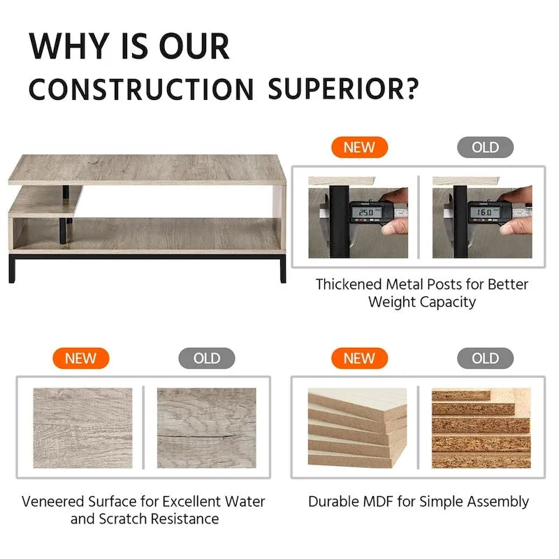 Yaheetech Wooden Small Space TV Stand for Living Room