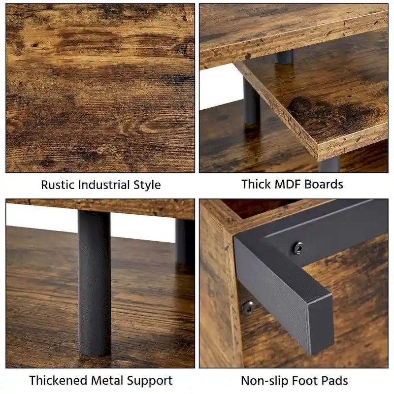 Yaheetech Wooden Small Space TV Stand for Living Room