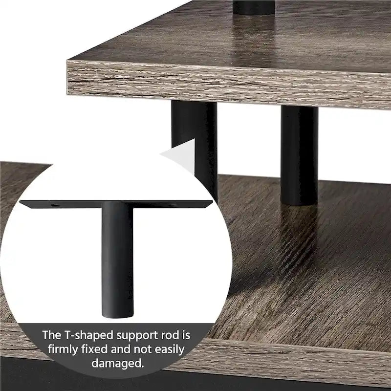 Yaheetech Wooden Small Space TV Stand for Living Room