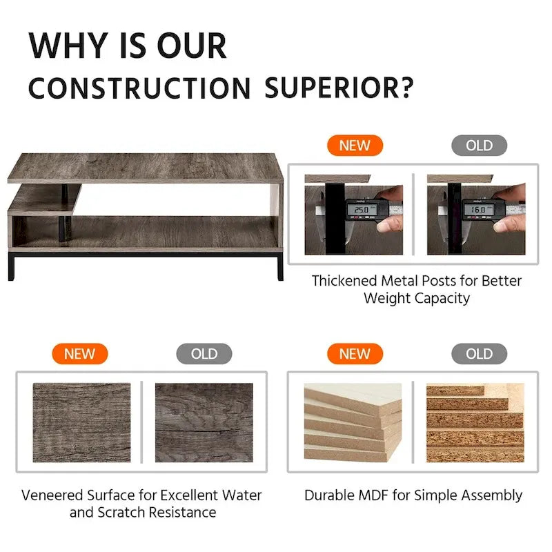 Yaheetech Wooden Small Space TV Stand for Living Room