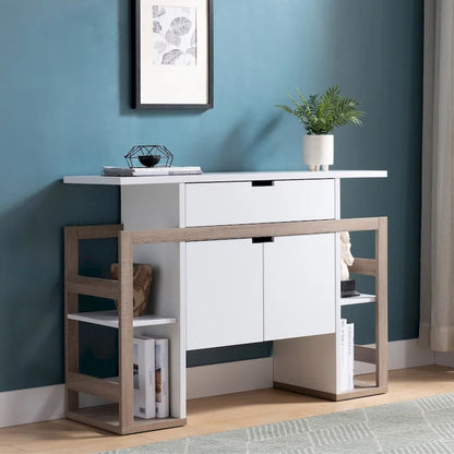 Buffet White & Dark Taupe,storage Cabinet, wooden, high quality and durable, large capacity