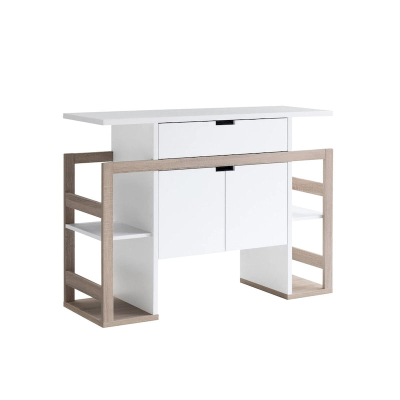 Buffet White & Dark Taupe,storage Cabinet, wooden, high quality and durable, large capacity