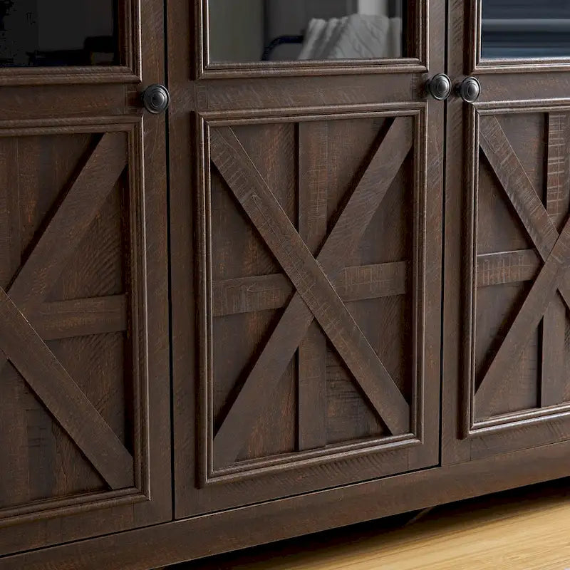 53 Bar Wine Bar Storage Cabinet Adjustable Shelves Buffet/Sideboard