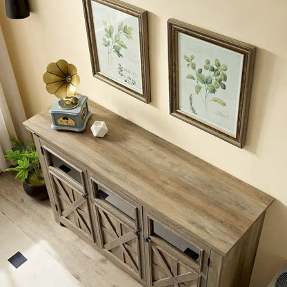 53 Bar Wine Bar Storage Cabinet Adjustable Shelves Buffet/Sideboard