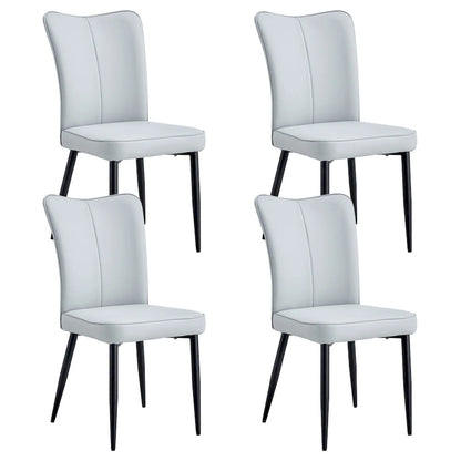 Modern Dining Chairs Set of 4 PU Leather Kitchen Upholstered Chairs