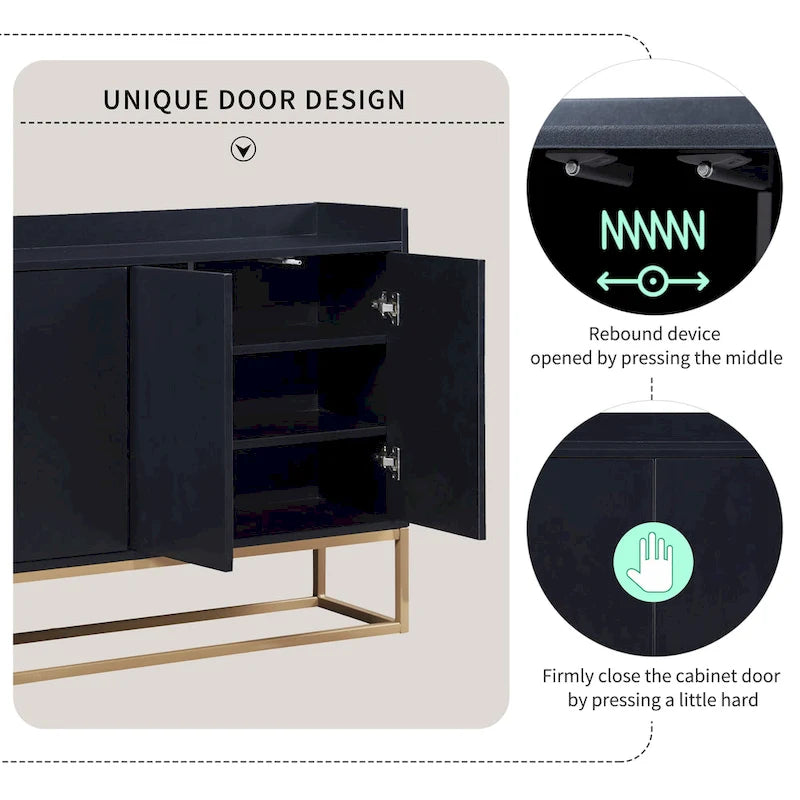 Modern Sideboard Elegant Buffet Cabinet with Large Storage Space