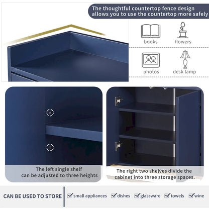 Modern Sideboard Elegant Buffet Cabinet with Large Storage Space