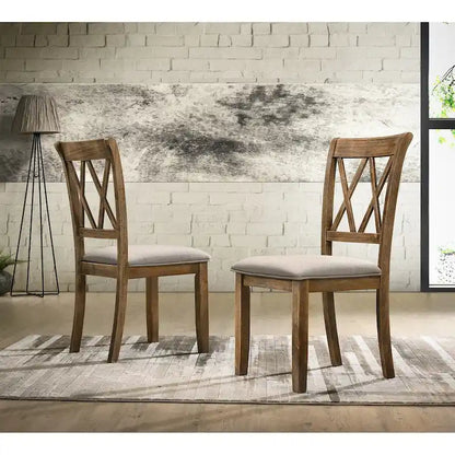 Fabric Upholstered Dining Chair Set of 2